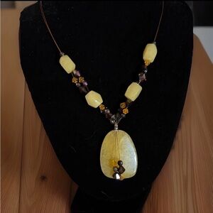 Jewels by Park Lane MIDORI Genuine Quartz & Swarovski Crystal Necklace Jewelry